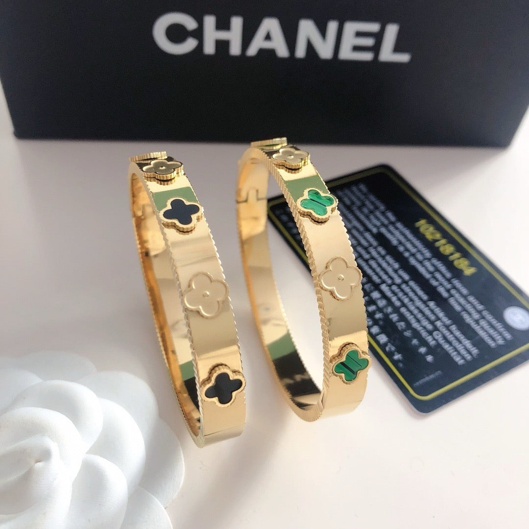 Chanel Gold Bracelet and Ruby